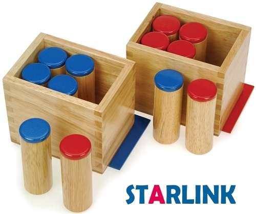 Wooden Educational Toys Kids Learning Material Teaching Resources Montessori Sound Boxes Wooden Toys Educational
