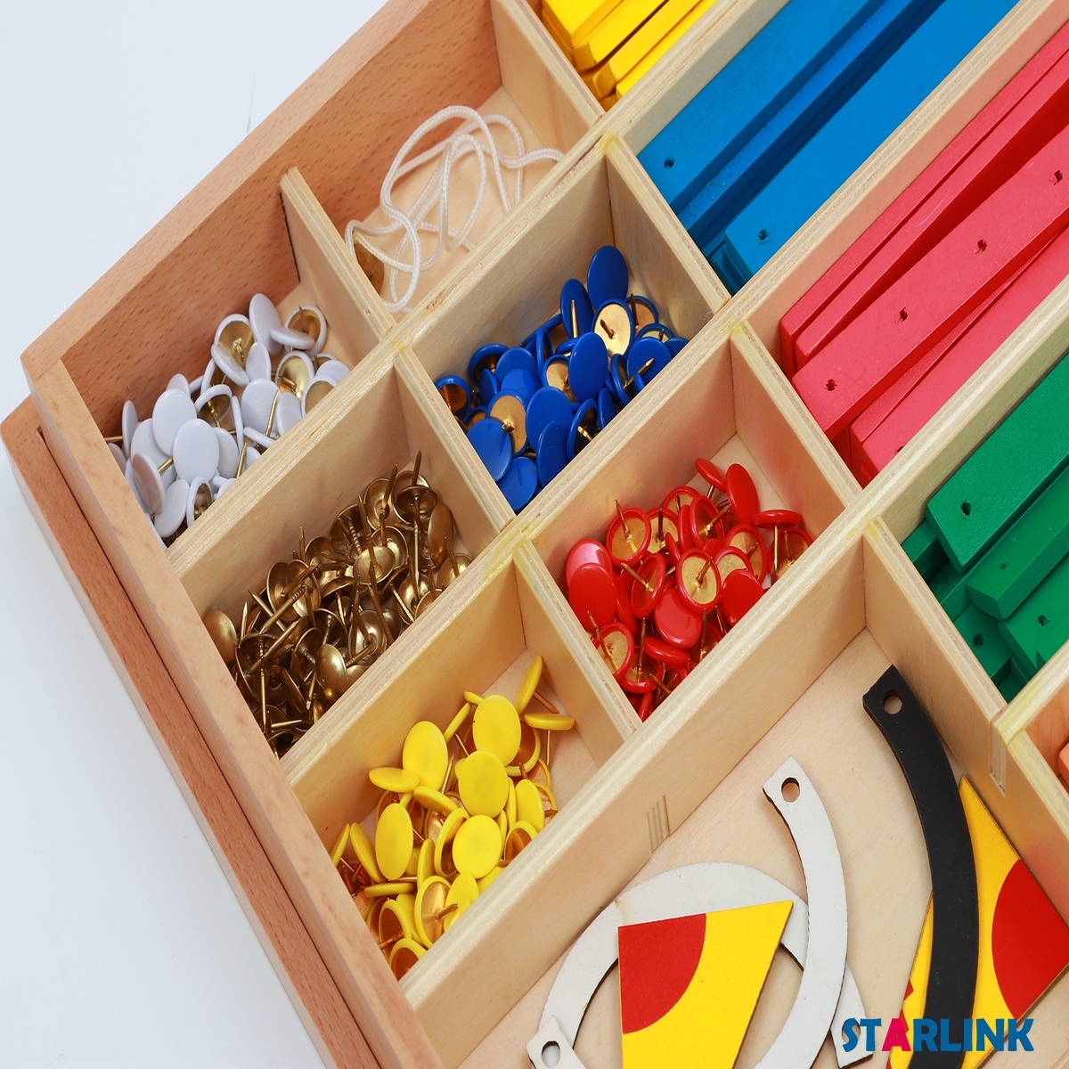 Montessori primary school teaching aids geometry equipmens Geometric Stick Material