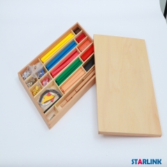 Montessori primary school teaching aids geometry equipmens Geometric Stick Material