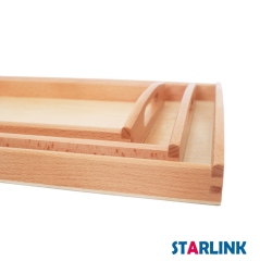 Wooden Montessori Tray Set Practical Life Materials Educational Sensory Toys