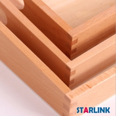 Wooden Montessori Tray Set Practical Life Materials Educational Sensory Toys