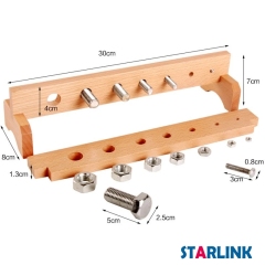 Multi-tool Screw Bolts Nuts Educational Baby Wooden Toys Juguetes montessori Practical Life Busy Board Montessori