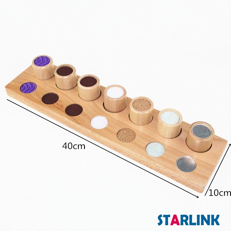 Touch Exercise wooden educational sensorial montessori material toys for kids