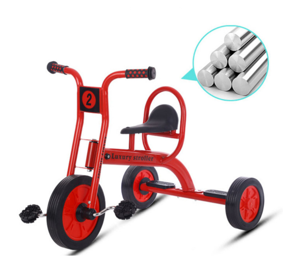 Wholesale Kindergarten Toys Trike Kids Double Seat Tricycle