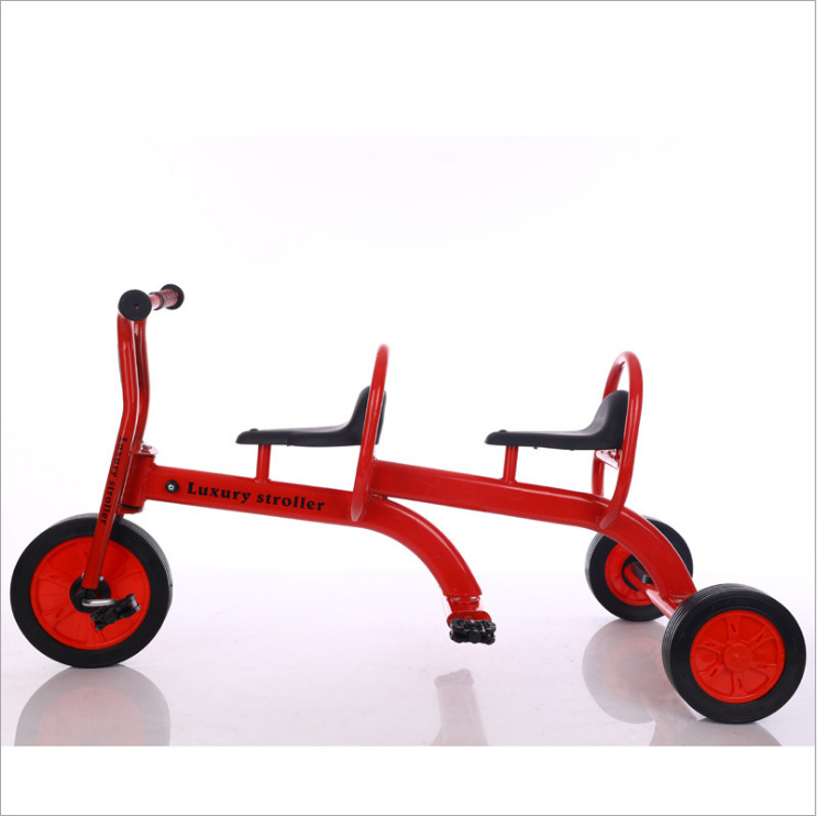 Double Seat Factory cheap price circle kids tricycle baby trike for kindergarten