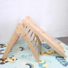 Pickler Triangle Wooden Foldable Climbing Frame Triangle Arch Toddler Gym Transformable Pickler Triangle Indoor Playground