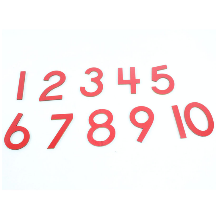 Children Number Puzzle 1-10 Mathematics Material Educational Wooden Montessori Math Toy