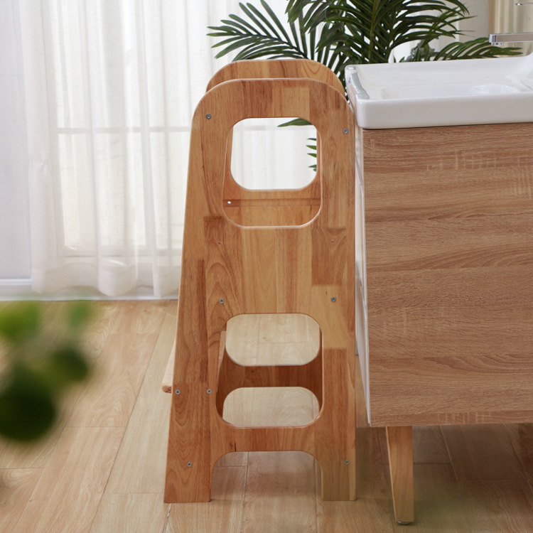 Montessori Furniture Kitchen Helper Learning Tower Kids Step Stool Toddler Child Wooden Learning Tower