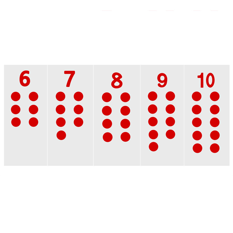 Kids Montessori Math Toys Control Cards For Number Puzzle 1-10 Montessori Materials