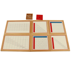 Starlink Beech Wood Montessori Material Addition Working Charts With Frame