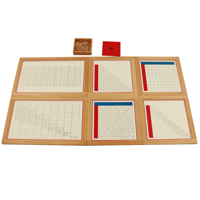 Starlink Beech Wood Montessori Material Addition Working Charts With Frame