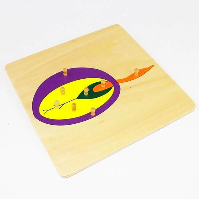 Starlink Early Baby Montessori Set Science Intelligence Puzzle Animalss Toys Wood Seed Puzzle