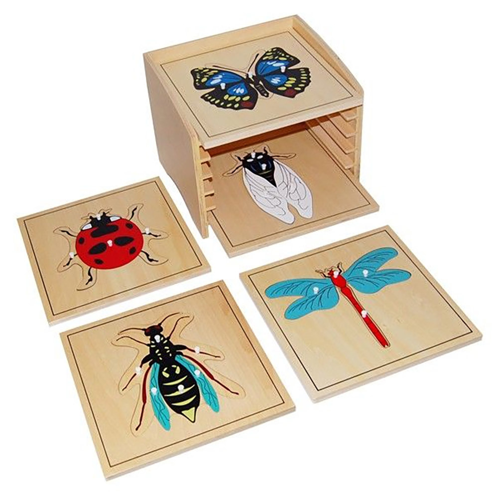 Starlink Biology Education Toys Wood Lacing Toy Montessori Toys Lady Bug Puzzle For Kids