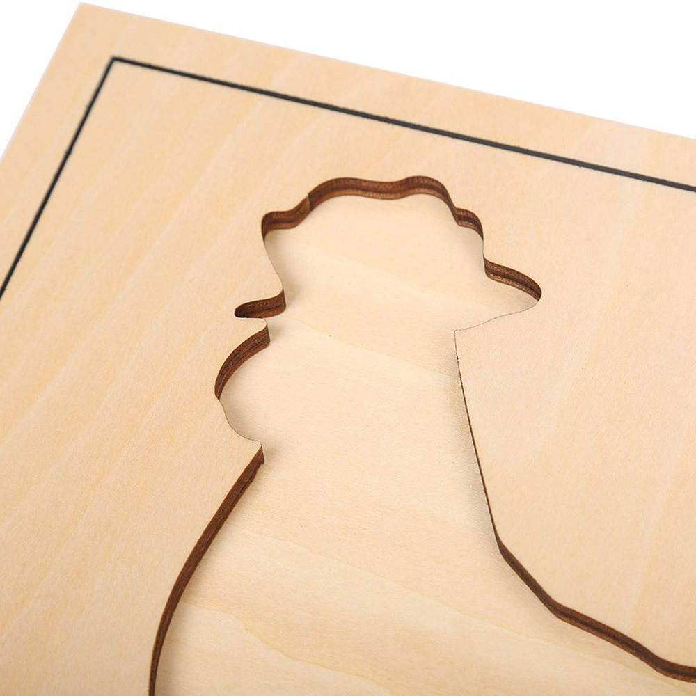 Preschool Learning Toys Wooden Montessori Botany Educational Toys Wood Rooster Puzzle