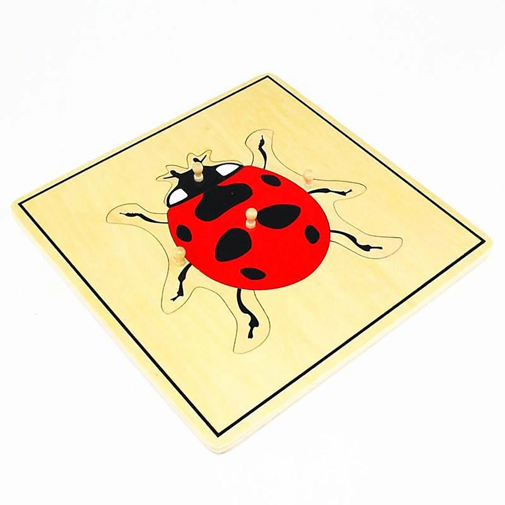Starlink Biology Education Toys Wood Lacing Toy Montessori Toys Lady Bug Puzzle For Kids