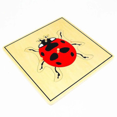 Starlink Biology Education Toys Wood Lacing Toy Montessori Toys Lady Bug Puzzle For Kids