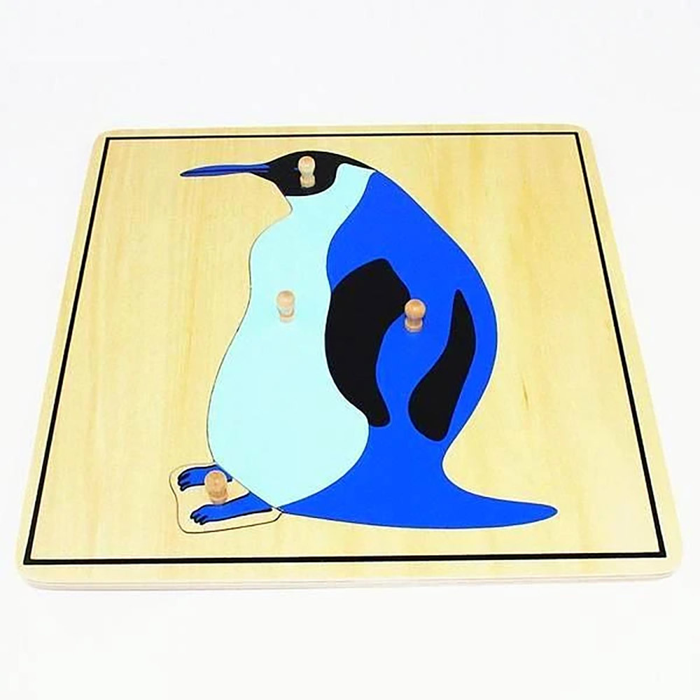 Starlink Newest Children Wooden Educational Toys For Bay Montessori Wood Pengun Puzzle