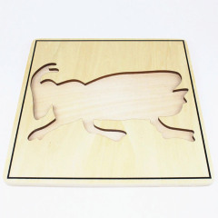 Wooden Baby Toy Kids Montessori educational Materials Animal Cricket Puzzle