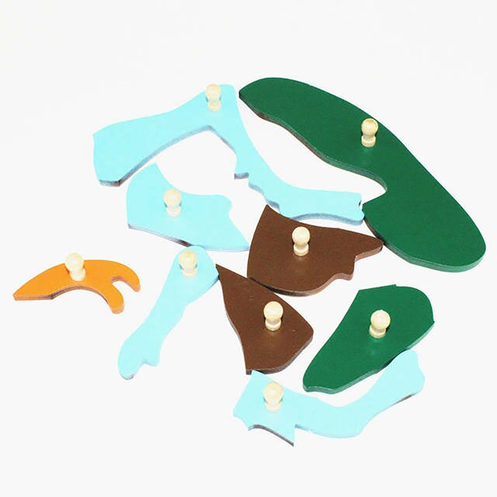 Wooden Baby Toy Kids Montessori educational Materials Animal Cricket Puzzle