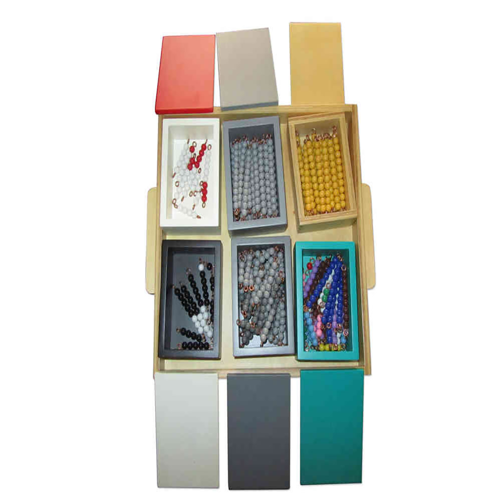 Hot Selling Wooden Educational Toys Montessori Complete Beads Set Negative Snake Game For Kids