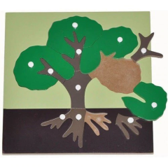 Montessori Wooden Toys for kids Learning Material Biology Teaching Resources Montessori MDF Leaf Puzzle