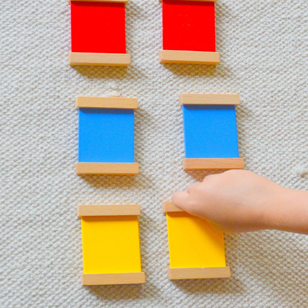 StarLink Early Education Sensory Training Toys Beech Wood Color Card Montessori Toys Color Tablets