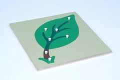 Montessori Wooden Toys for kids Learning Material Biology Teaching Resources Montessori MDF Leaf Puzzle
