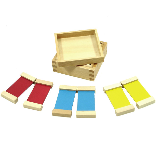 Wooden Montessori Material Set Educational Toys Color Tablets First Box