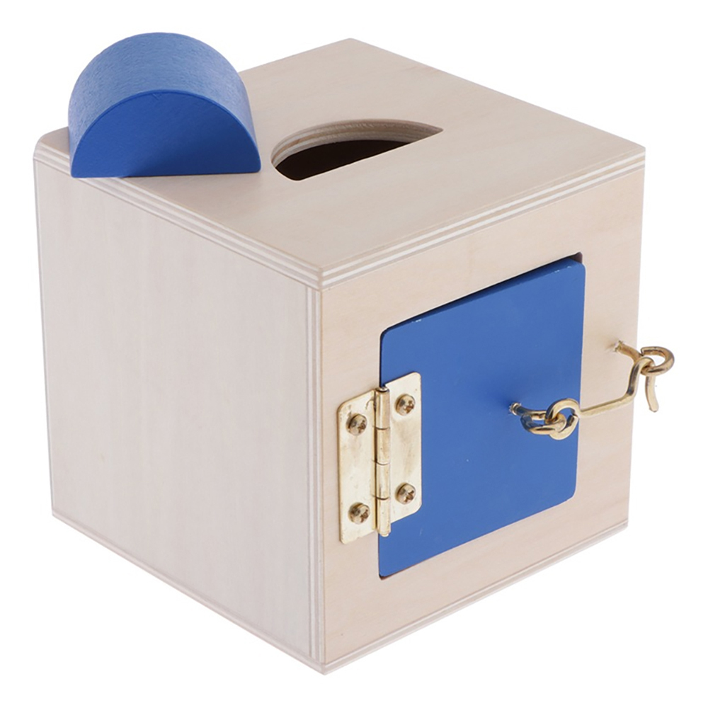 Educational lock Toy Educational Teaching Aids Wooden lock Toy Montessori Lock Box