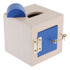 Educational lock Toy Educational Teaching Aids Wooden lock Toy Montessori Lock Box