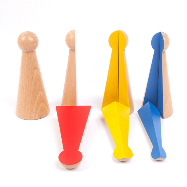 StarLink Montessori Materialsteaching Aids Wooden Educational Toys Large Fraction Skittles