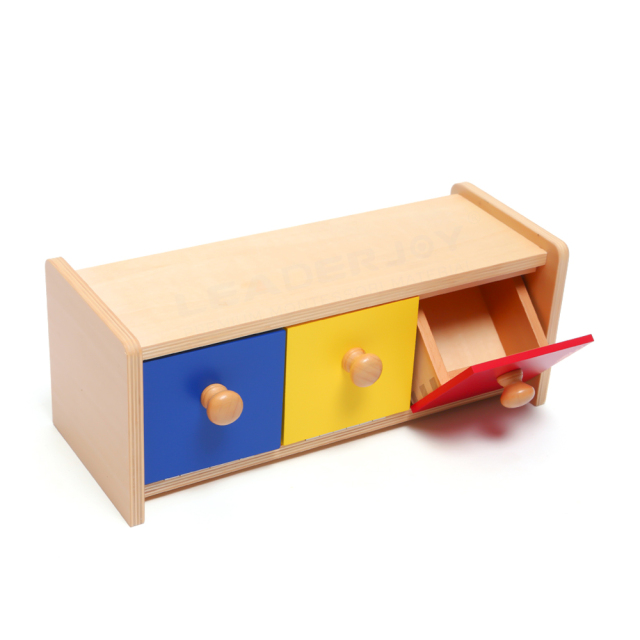 High Quality Wooden Infant Toddler Educational Toys Montessori Box With Bins Toys