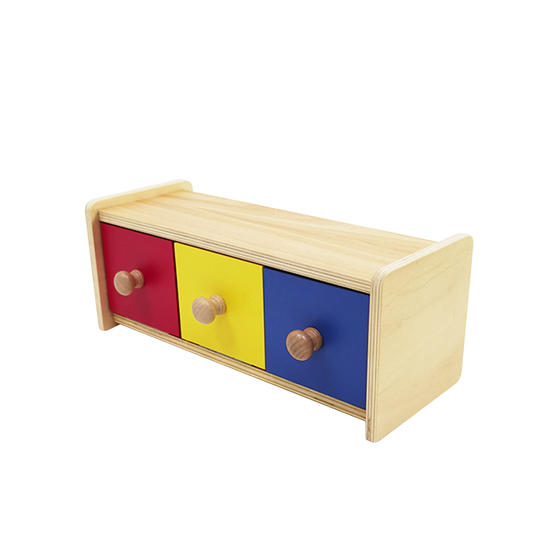 High Quality Wooden Infant Toddler Educational Toys Montessori Box With Bins Toys