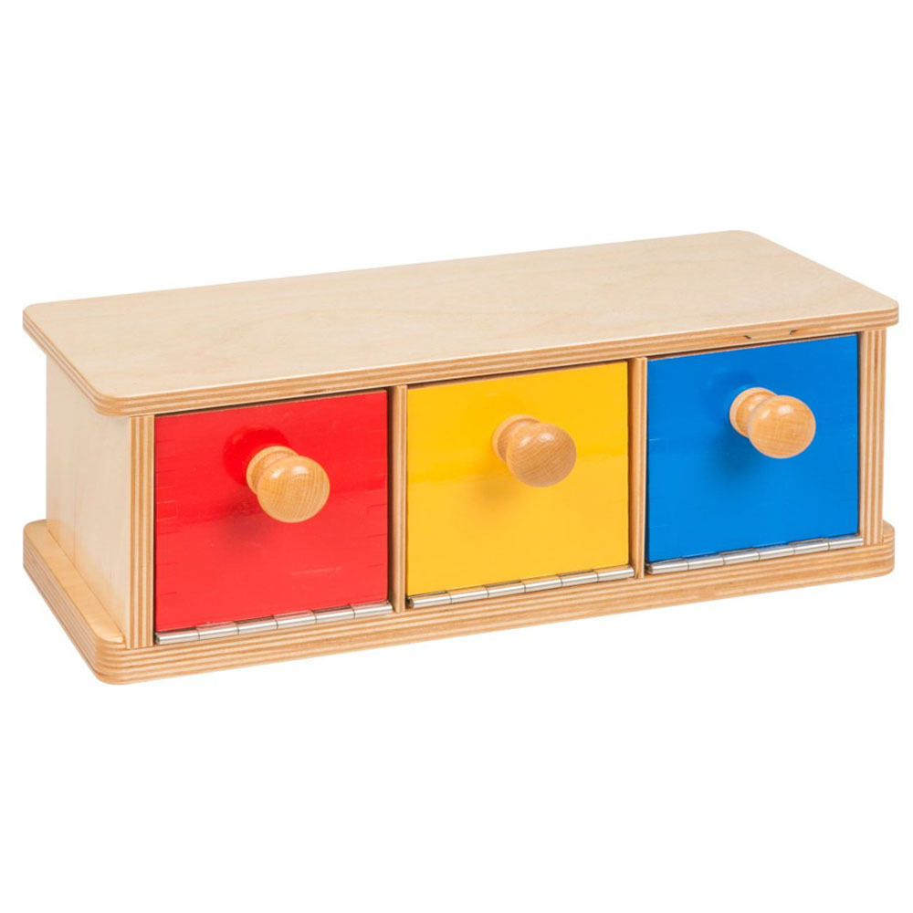 High Quality Wooden Infant Toddler Educational Toys Montessori Box With Bins Toys
