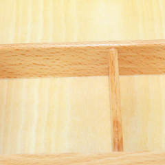 High Quality Montessori Material Wooden Toy 3 Compartment Sorting Tray Bead Storage Box