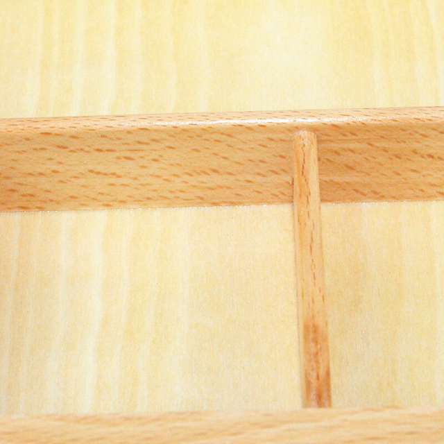 High Quality Montessori Material Wooden Toy 3 Compartment Sorting Tray Bead Storage Box