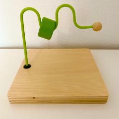 Montessori Wooden Toys Montessori Teaching Aids Horizontal Dowel Variation Serpentine And Straight Jouets Montessori