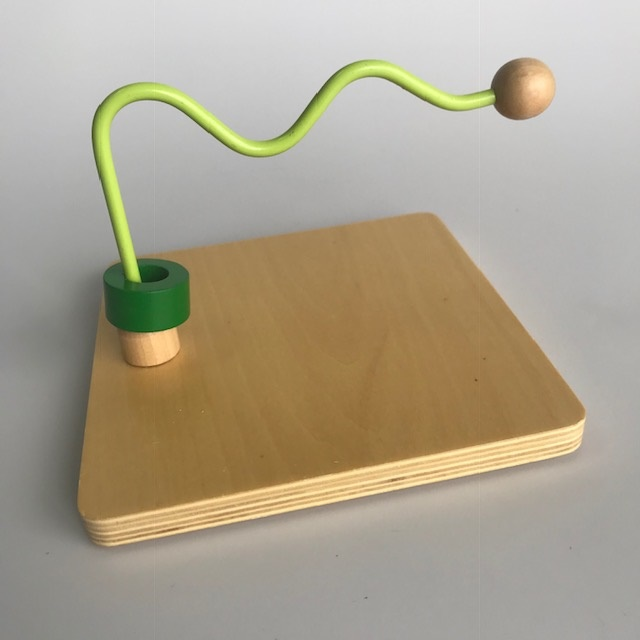 Montessori Wooden Toys Montessori Teaching Aids Horizontal Dowel Variation Serpentine And Straight Jouets Montessori