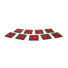 StarLink Montessori Educational Toys Red Knob Fraction Metal Squares For Preschool Kids