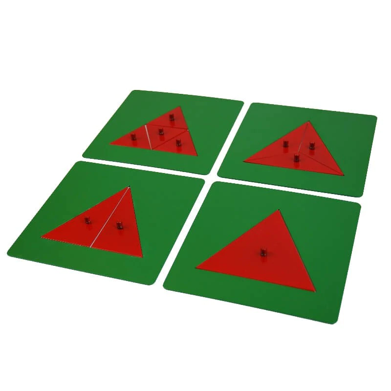 Montessori Metal Insets Kids Math Montessori Toys Metal Triangles