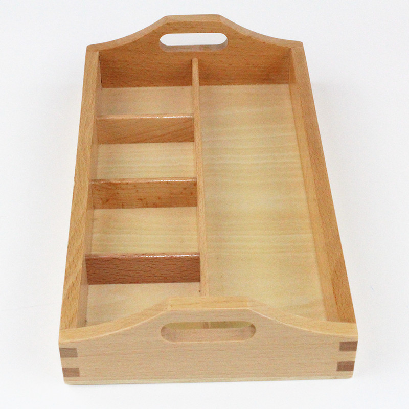 Montessori Educational Wooden Toys Practical Life Materials Montessori Toys Education Preschool Toy Mini Wooden Tray With Handle