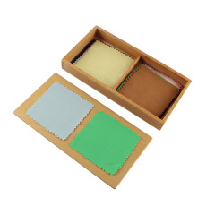 2022 Hot Selling Kids Educational Toys Montessori Wooden Sensori Material Fabric Box