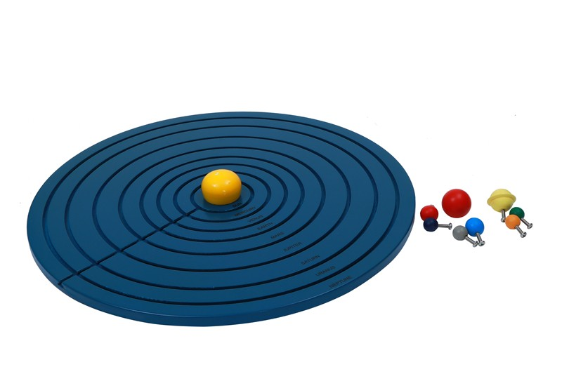 Scientific Exploration Educational Montessori Material Solar System Nine Planets Kids Wooden Puzzle Juegos Educativos Montessori