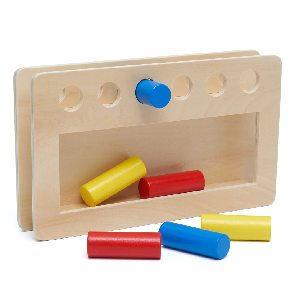 Montessori Material Wooden Toy Montessori Activities For 2 Year Olds Toddler Imbucare Peg Box Children Toy For Kids