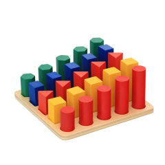 Baby Toys Montessori Wooden Toys Education Early Learning Wood Blocks Sensory Teaching Aids Wooden Toys Geometry Ladder