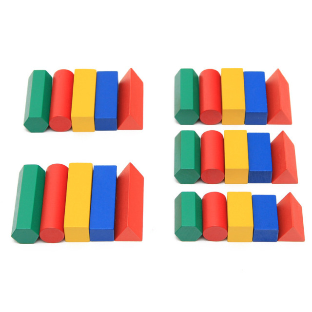 Baby Toys Montessori Wooden Toys Education Early Learning Wood Blocks Sensory Teaching Aids Wooden Toys Geometry Ladder