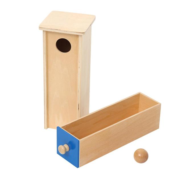 Learning Educational Preschool Montessori Kids Toy Baby Wood Object Permanence Box Drawer