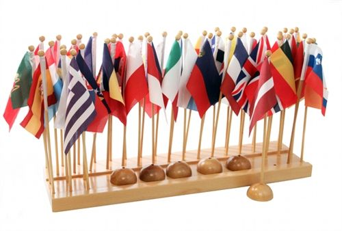 Starlink Montessori Toys For Kids Learning Educational Toys Geography Toys Africa Flag Set With Stand