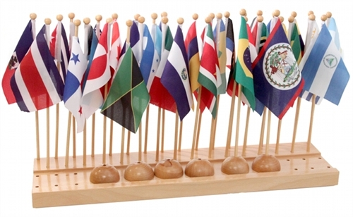 Starlink Montessori Toys For Kids Learning Educational Toys Geography Toys Africa Flag Set With Stand