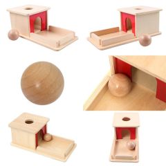 Baby Learning Montessori Educational Wooden Toy Object Permanence Box For Kids Montessori Toys